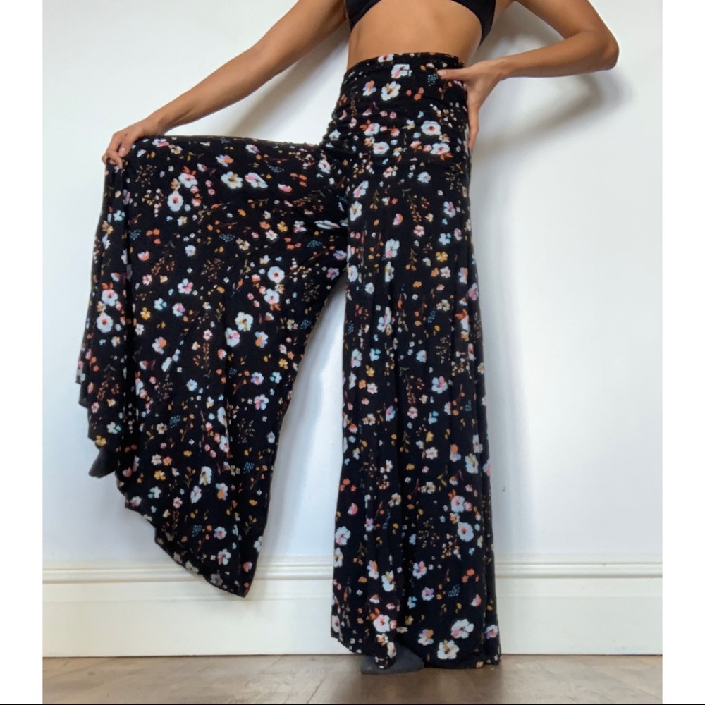 Urban Outfitters Floral Wide Leg Pants